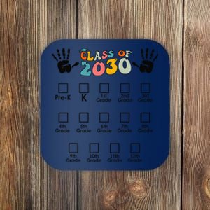 Class Of 2030 Grow With Me Checklist Prek 12th Retro K12 Coaster