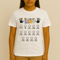 Class Of 2030 Grow With Me Checklist Prek 12th Retro K12 T-Shirt