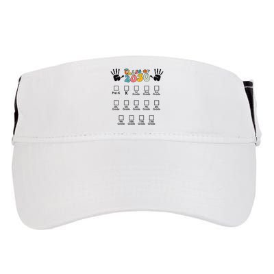 Class Of 2030 Grow With Me Checklist Prek 12th Retro K12 Adult Drive Performance Visor