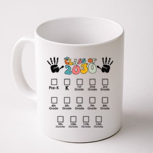 Class Of 2030 Grow With Me Checklist Prek 12th Retro K12 Coffee Mug