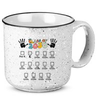 Class Of 2030 Grow With Me Checklist Prek 12th Retro K12 15oz Campfire Ceramic Mug