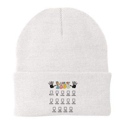 Class Of 2030 Grow With Me Checklist Prek 12th Retro K12 Beanie