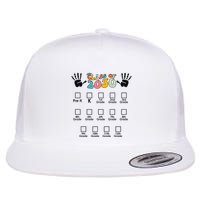 Class Of 2030 Grow With Me Checklist Prek 12th Retro K12 Flatbill Hat