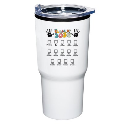 Class Of 2030 Grow With Me Checklist Prek 12th Retro K12 Tumbler