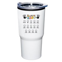 Class Of 2030 Grow With Me Checklist Prek 12th Retro K12 Tumbler