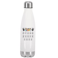 Class Of 2030 Grow With Me Checklist Prek 12th Retro K12 Stainless Steel Insulated Water Bottle