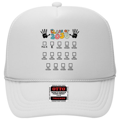Class Of 2030 Grow With Me Checklist Prek 12th Retro K12 Trucker Hat