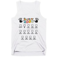Class Of 2030 Grow With Me Checklist Prek 12th Retro K12 Tank Top
