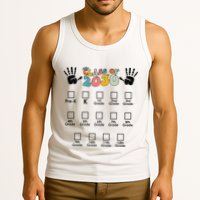 Class Of 2030 Grow With Me Checklist Prek 12th Retro K12 Tank Top