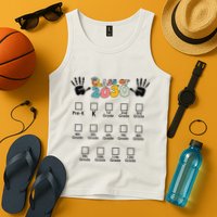 Class Of 2030 Grow With Me Checklist Prek 12th Retro K12 Tank Top