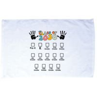 Class Of 2030 Grow With Me Checklist Prek 12th Retro K12 Microfiber Hand Towel