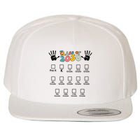 Class Of 2030 Grow With Me Checklist Prek 12th Retro K12 Wool Snapback Cap