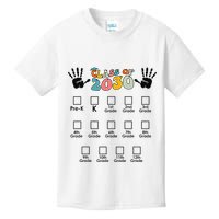 Class Of 2030 Grow With Me Checklist Prek 12th Retro K12 Kids T-Shirt