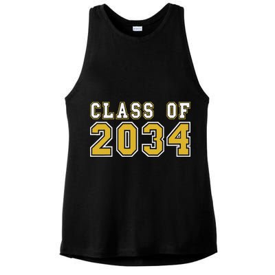 Class Of 2034 Graduation First Day Of Kindergarten PreK Ladies PosiCharge Tri-Blend Wicking Tank