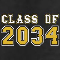 Class Of 2034 Graduation First Day Of Kindergarten PreK Garment-Dyed Fleece Hoodie