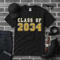 Class Of 2034 Graduation First Day Of Kindergarten PreK Tall T-Shirt