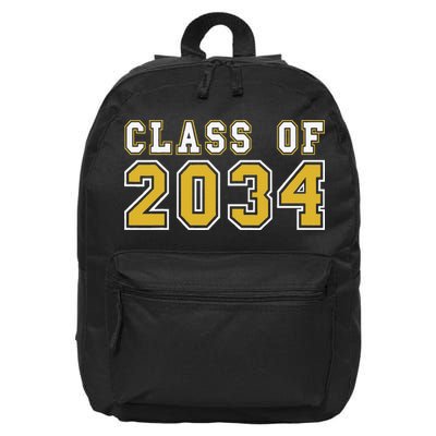 Class Of 2034 Graduation First Day Of Kindergarten PreK 16 in Basic Backpack