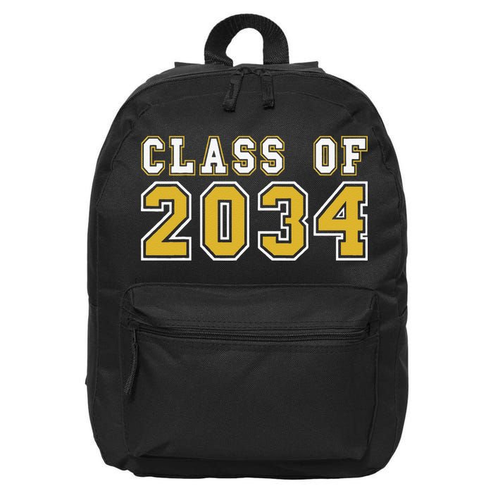 Class Of 2034 Graduation First Day Of Kindergarten PreK 16 in Basic Backpack