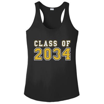 Class Of 2034 Graduation First Day Of Kindergarten PreK Ladies PosiCharge Competitor Racerback Tank
