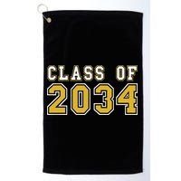 Class Of 2034 Graduation First Day Of Kindergarten PreK Golf Towel