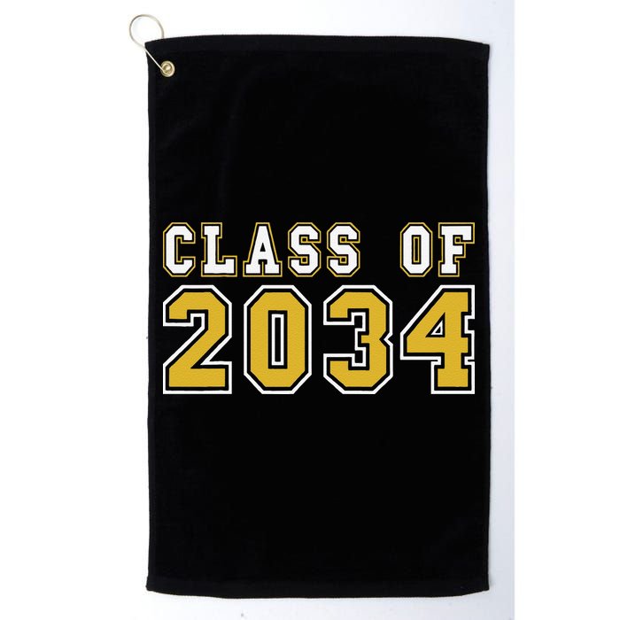 Class Of 2034 Graduation First Day Of Kindergarten PreK Golf Towel