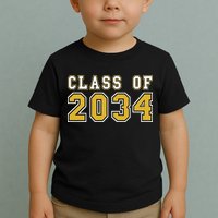 Class Of 2034 Graduation First Day Of Kindergarten PreK Toddler T-Shirt