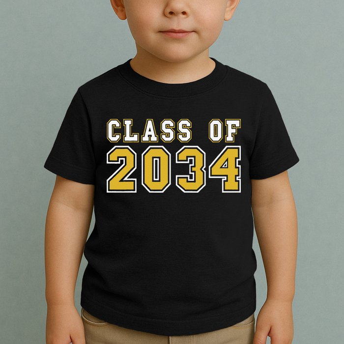 Class Of 2034 Graduation First Day Of Kindergarten PreK Toddler T-Shirt