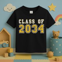 Class Of 2034 Graduation First Day Of Kindergarten PreK Toddler T-Shirt