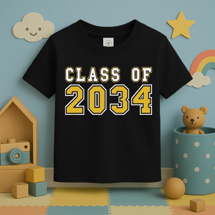 Class Of 2034 Graduation First Day Of Kindergarten PreK Toddler T-Shirt