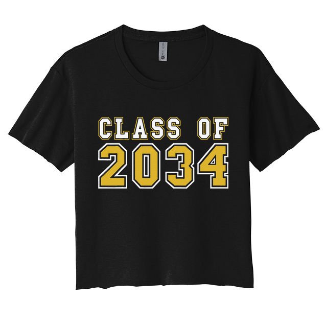 Class Of 2034 Graduation First Day Of Kindergarten PreK Crop Top