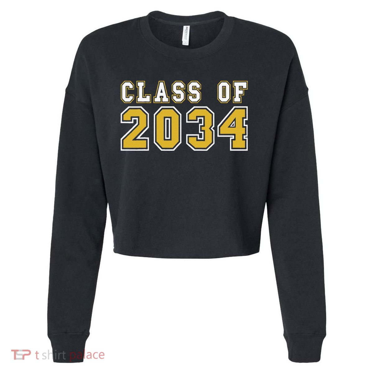 Class Of 2034 Graduation First Day Of Kindergarten PreK Cropped Pullover Crew