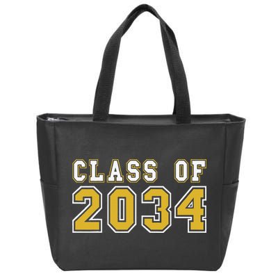 Class Of 2034 Graduation First Day Of Kindergarten PreK Zip Tote Bag