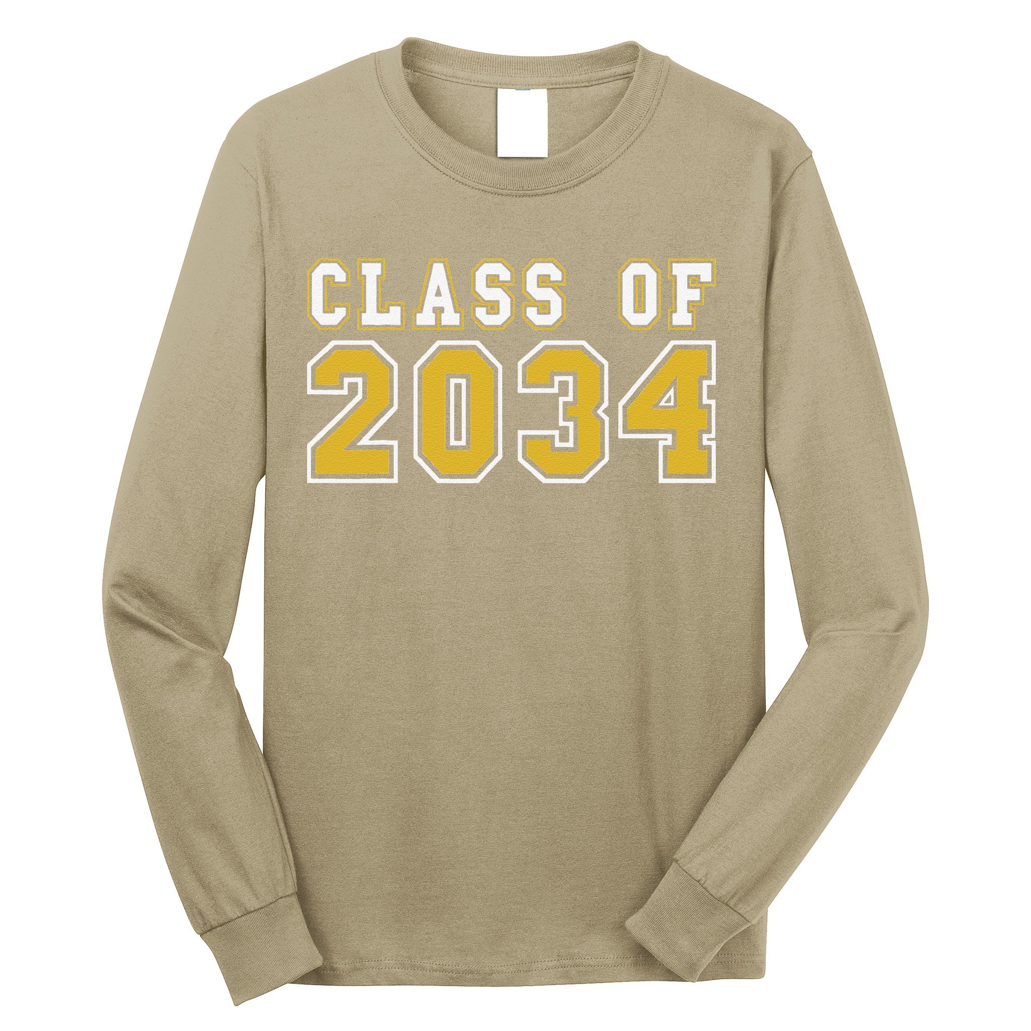 Class Of 2034 Graduation First Day Of Kindergarten PreK Long Sleeve Shirt