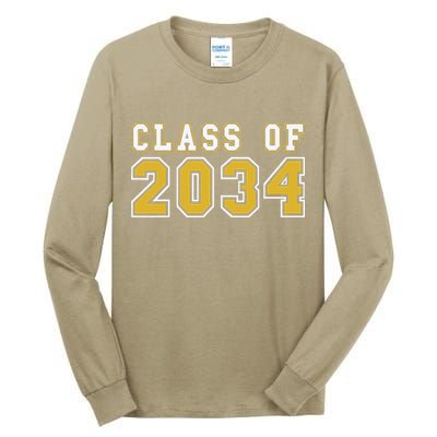 Class Of 2034 Graduation First Day Of Kindergarten PreK Tall Long Sleeve T-Shirt