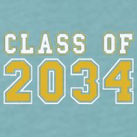 Class Of 2034 Graduation First Day Of Kindergarten PreK Sueded Cloud Jersey T-Shirt