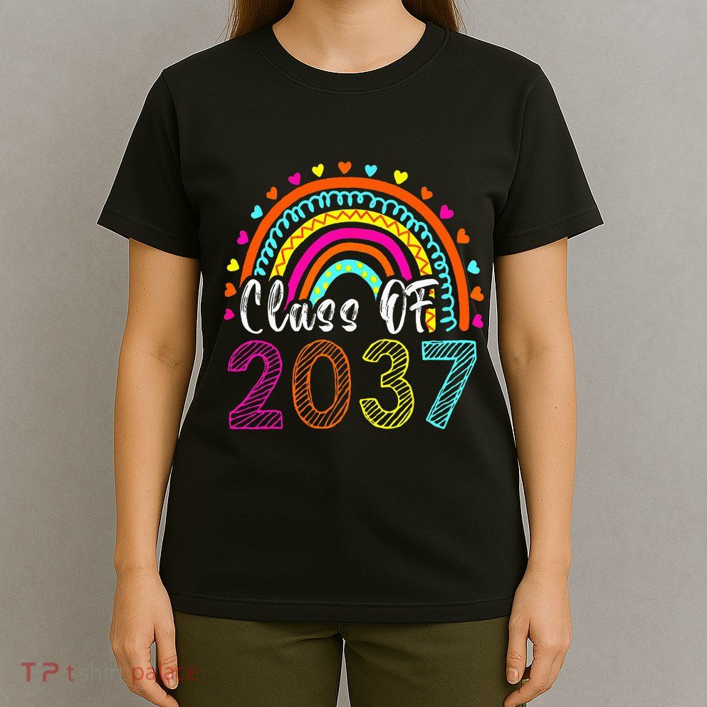 Class Of 2037 Kindergarten Prek Grow With Me Graduation T-Shirt