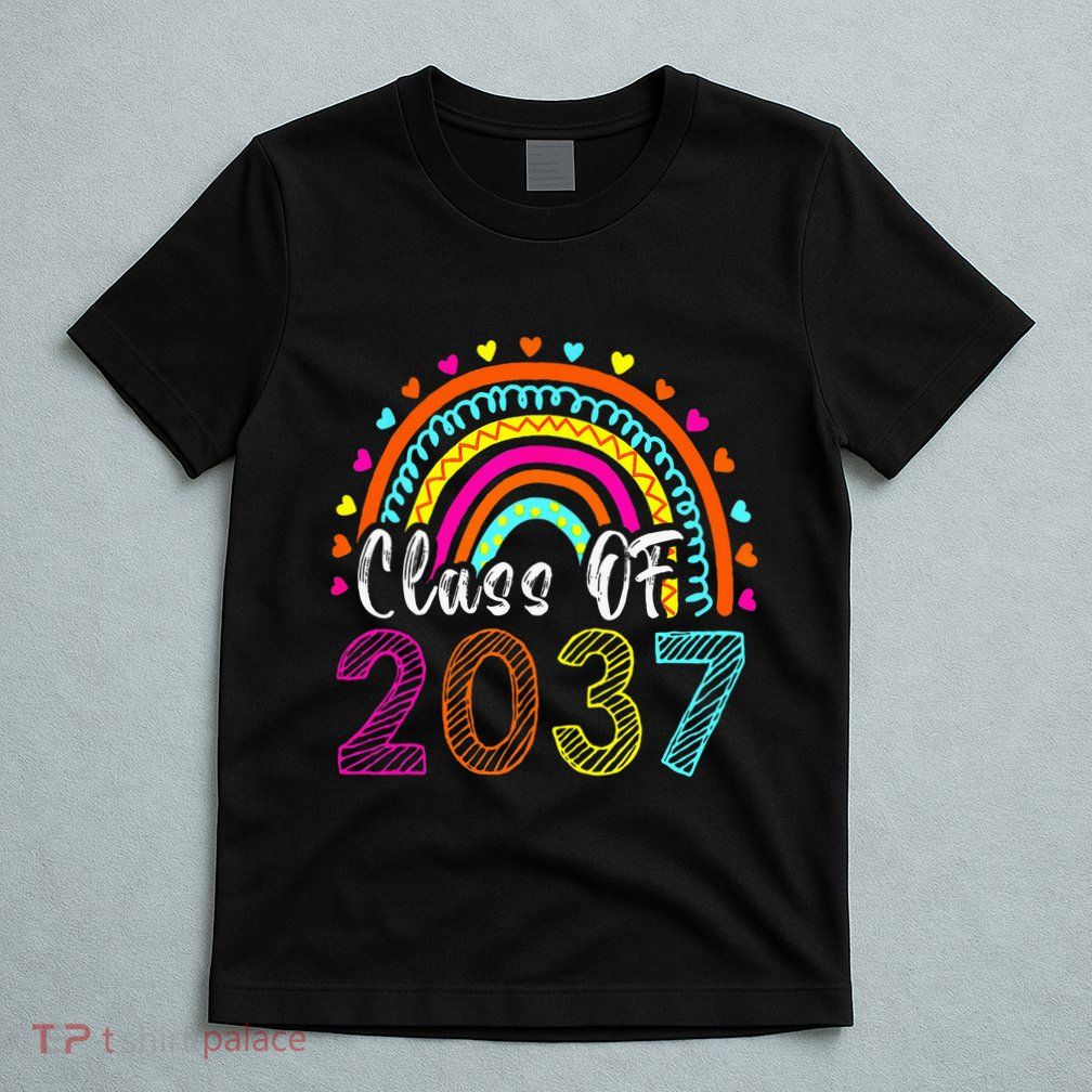 Class Of 2037 Kindergarten Prek Grow With Me Graduation T-Shirt