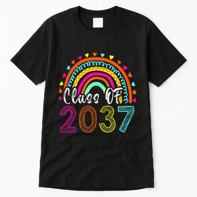 Class Of 2037 Kindergarten Prek Grow With Me Graduation Tall T-Shirt
