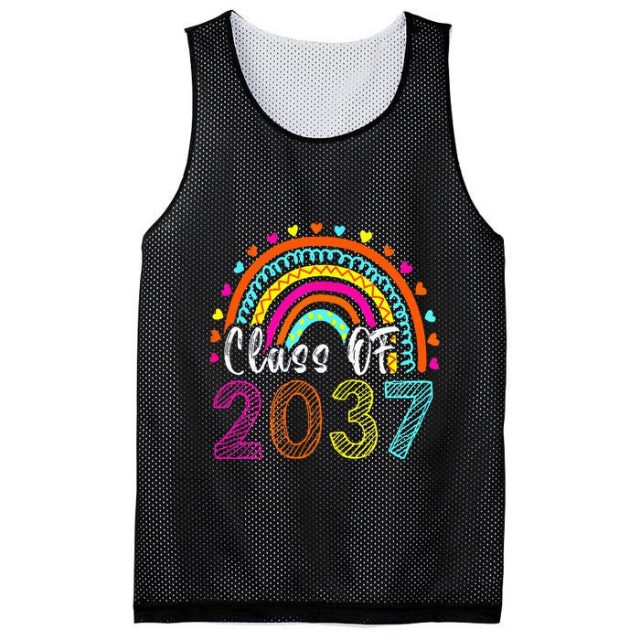 Class Of 2037 Kindergarten Prek Grow With Me Graduation Mesh Reversible Basketball Jersey Tank