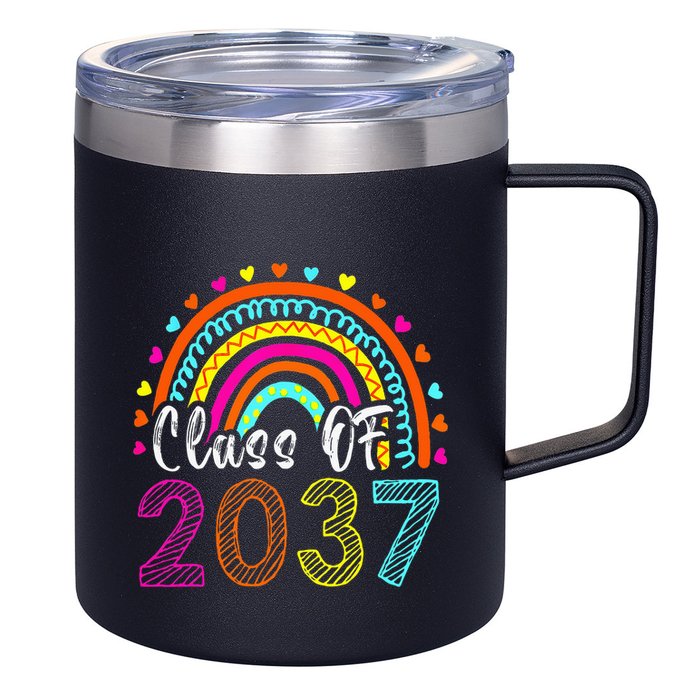 Class Of 2037 Kindergarten Prek Grow With Me Graduation 12oz Stainless Steel Coffee Mug