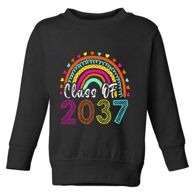 Class Of 2037 Kindergarten Prek Grow With Me Graduation Toddler Sweatshirt