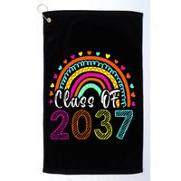 Class Of 2037 Kindergarten Prek Grow With Me Graduation Golf Towel