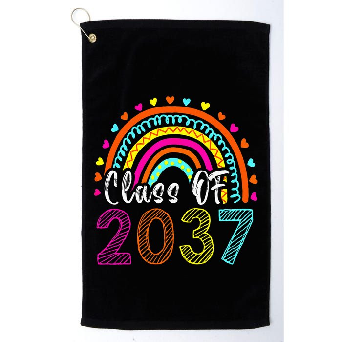 Class Of 2037 Kindergarten Prek Grow With Me Graduation Golf Towel