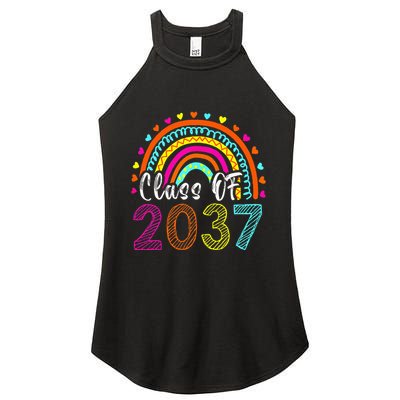 Class Of 2037 Kindergarten Prek Grow With Me Graduation Women's Perfect Tri Rocker Tank