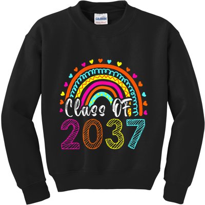 Class Of 2037 Kindergarten Prek Grow With Me Graduation Kids Sweatshirt