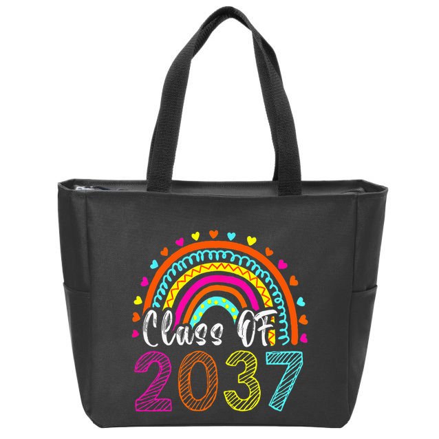 Class Of 2037 Kindergarten Prek Grow With Me Graduation Zip Tote Bag