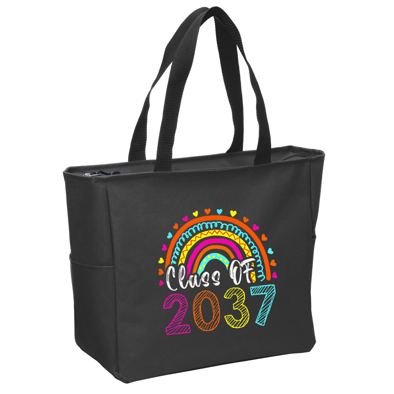 Class Of 2037 Kindergarten Prek Grow With Me Graduation Zip Tote Bag