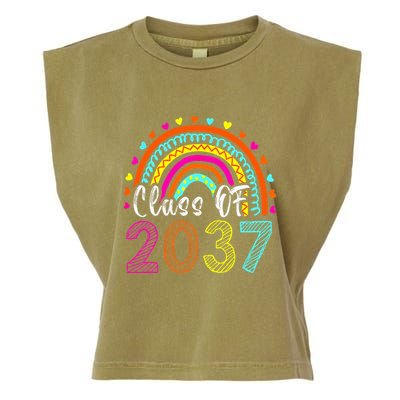 Class Of 2037 Kindergarten Prek Grow With Me Graduation Garment-Dyed Women's Muscle Tee