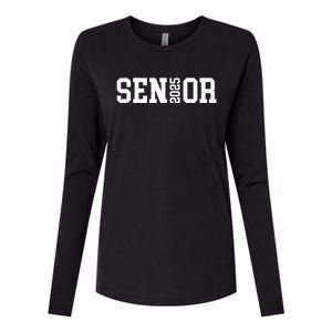 Class Of 2025 Senior 2025 Graduation 2025 Back To School Womens Cotton Relaxed Long Sleeve T-Shirt