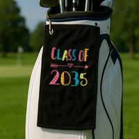 Class Of 2035 Graduation Golf Towel